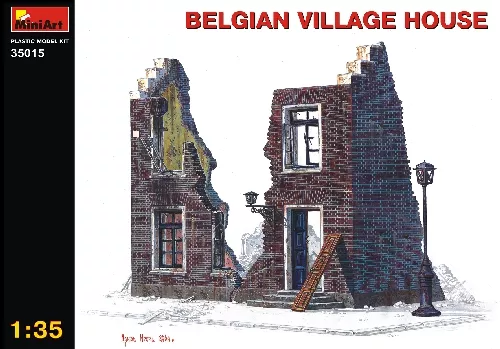 MiniArt - Belgisches Landhaus Ruine Halbrelief